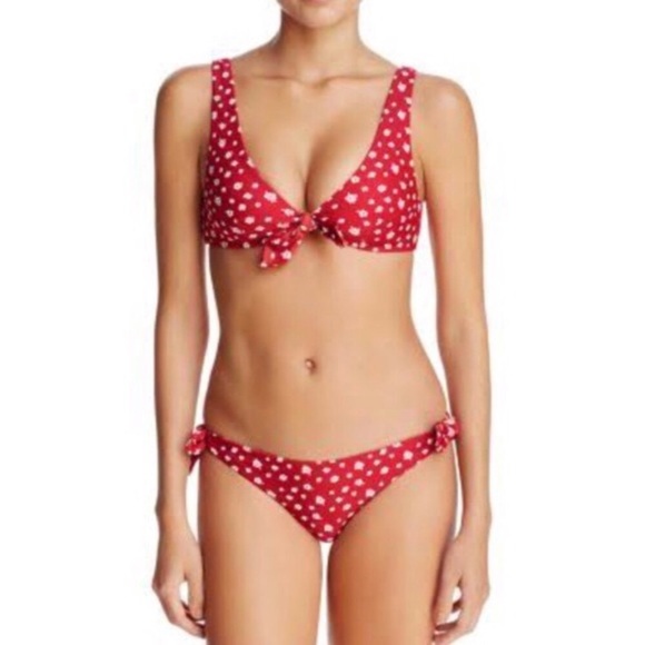 MINKPINK Other - MINKPINK✨Red & White Floral Bikini